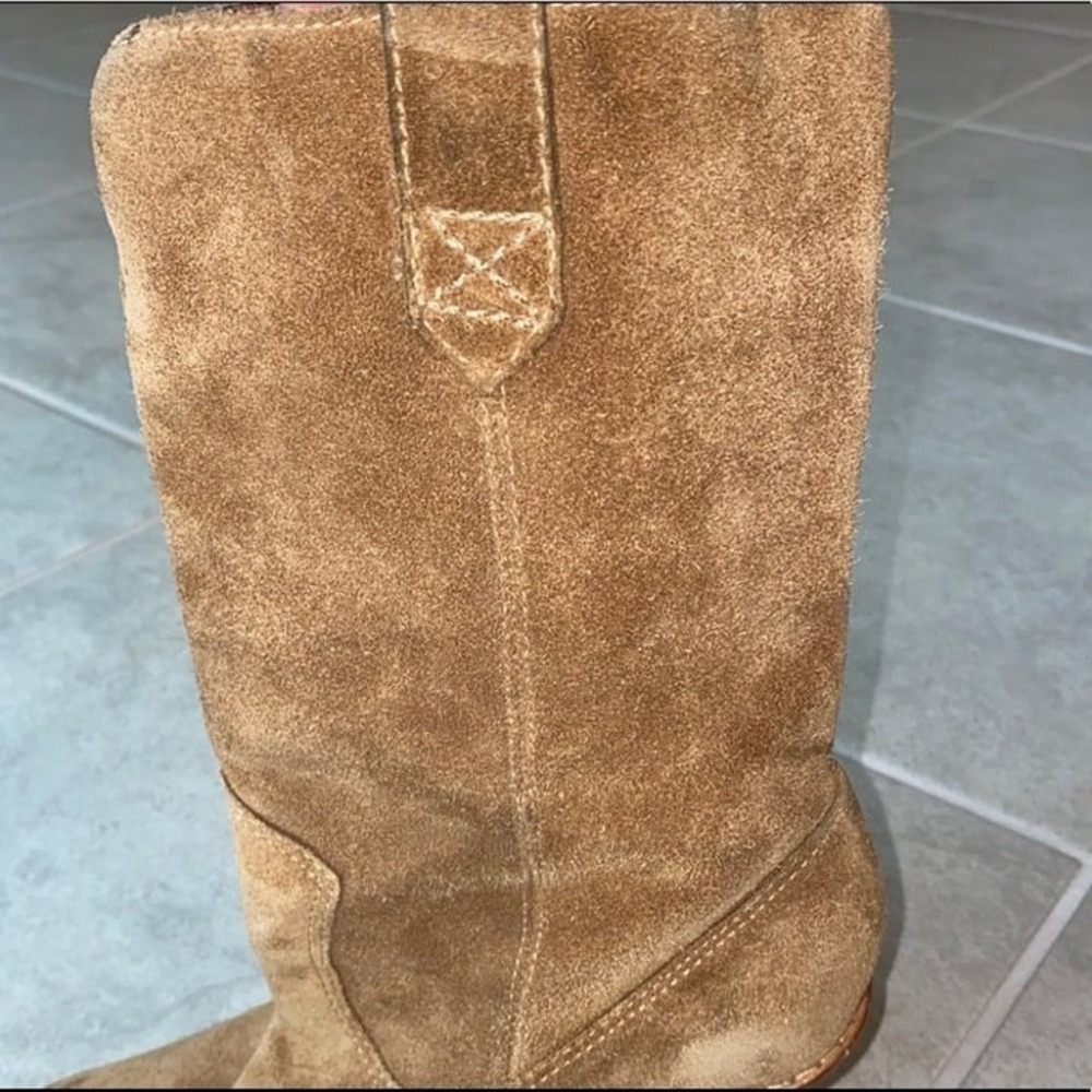 Michael Kors Brown Suede Leather Fashion Boots Size 6 M - Picture 8 of 10